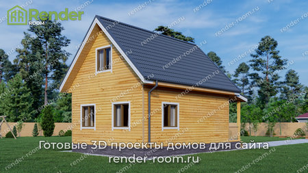 Проект  Площадь: 76, Размер: 6х8