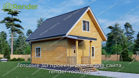 Проект  Площадь: 76, Размер: 6х8