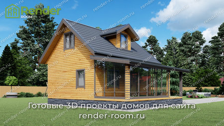 Проект  Площадь: 75, Размер: 8х9