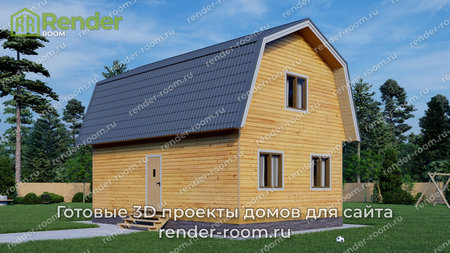 Проект  Площадь: 80, Размер: 6х9