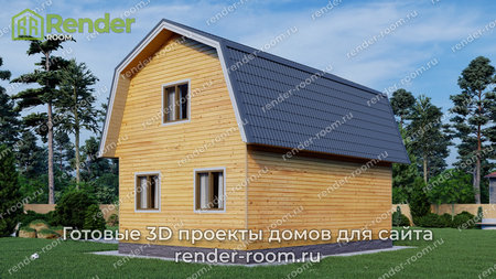 Проект  Площадь: 80, Размер: 6х9