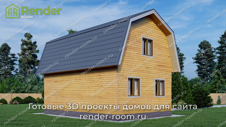 Проект  Площадь: 80, Размер: 6х9