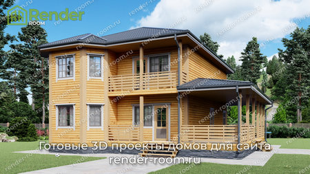 Проект П-1460 Площадь: 168, Размер: 9х12