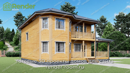 Проект П-1460 Площадь: 168, Размер: 9х12