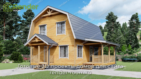 Проект П-1483 Площадь: 90, Размер: 7х8