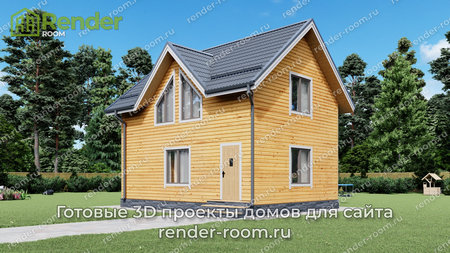 Проект П-1534 Площадь: 82,8, Размер: 6х8