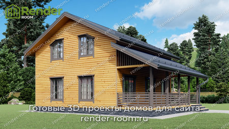 Проект  Площадь: 125,3, Размер: 8х9