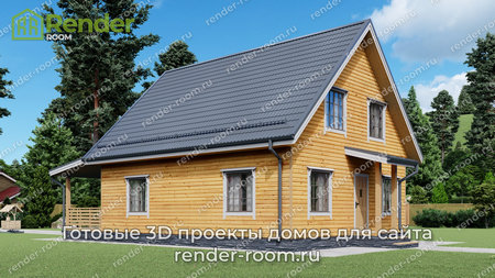 Проект П-1537 Площадь: 119,88, Размер: 8х10