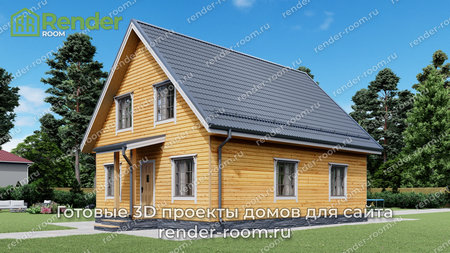 Проект П-1537 Площадь: 119,88, Размер: 8х10