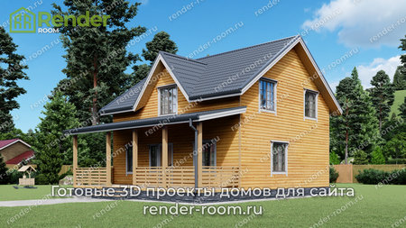 Проект П-1538 Площадь: 125,26, Размер: 8х9