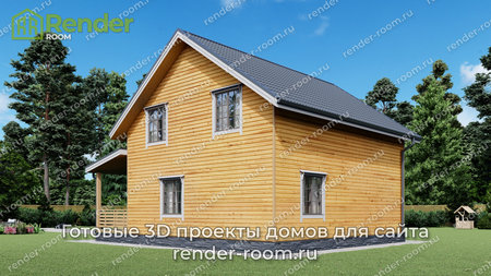 Проект П-1538 Площадь: 125,26, Размер: 8х9