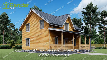 Проект П-1538 Площадь: 125,26, Размер: 8х9