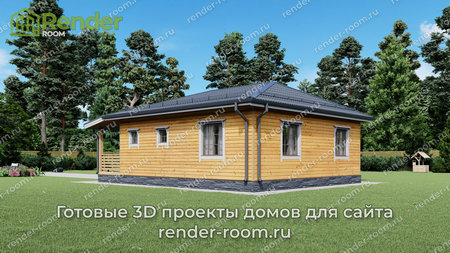 Проект П-1545 Площадь: 60,72, Размер: 8х8