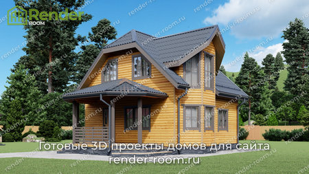 Проект П-1566 Площадь: 87,5, Размер: 8х8