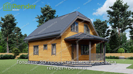 Проект П-1566 Площадь: 87,5, Размер: 8х8