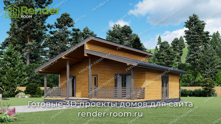 Проект П-1568 Площадь: 67,43, Размер: 8х10