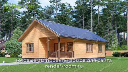 Проект П-1581 Площадь: 74,71, Размер: 8х12