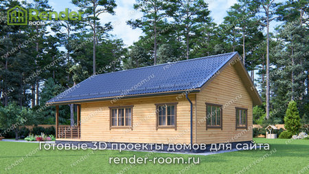 Проект П-1581 Площадь: 74,71, Размер: 8х12