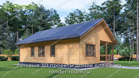 Проект П-1581 Площадь: 74,71, Размер: 8х12