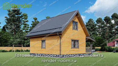 Проект П-1584 Площадь: 68,48, Размер: 6х8