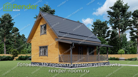 Проект П-1584 Площадь: 68,48, Размер: 6х8