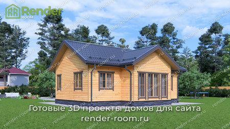 Проект П-1587 Площадь: 58, Размер: 8х10