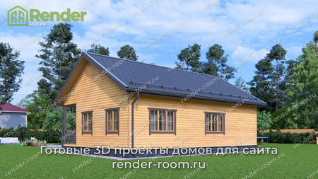 Проект П-1598 Площадь: 69,96, Размер: 8х11