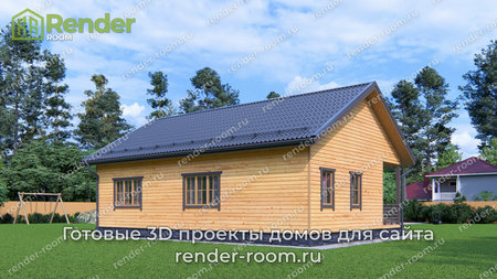 Проект П-1598 Площадь: 69,96, Размер: 8х11