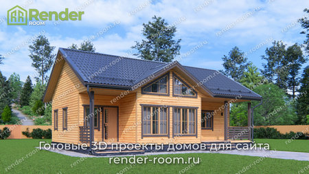 Проект П-1598 Площадь: 69,96, Размер: 8х11