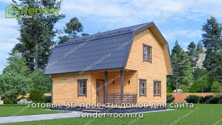 Проект П-1604 Площадь: 76,8, Размер: 7х8