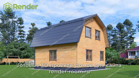 Проект П-1604 Площадь: 76,8, Размер: 7х8