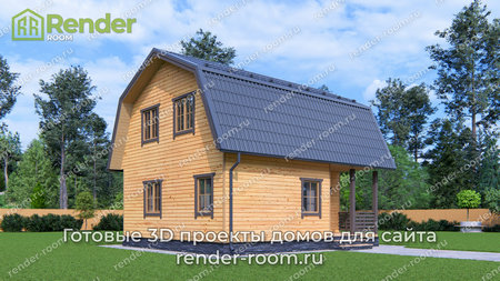 Проект П-1604 Площадь: 76,8, Размер: 7х8