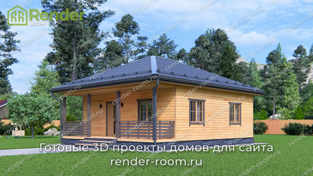 Проект П-1616 Площадь: 56,8, Размер: 8х8