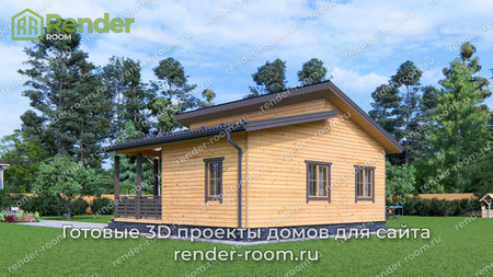 Проект П-1623 Площадь: 43,9, Размер: 8х8