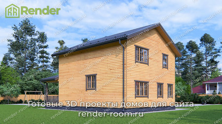 Проект П-1636 Площадь: 127,2, Размер: 8х10