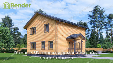 Проект П-1636 Площадь: 127,2, Размер: 8х10