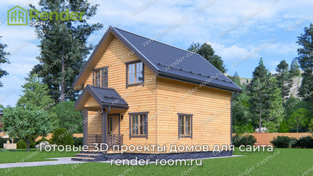 Проект П-1637 Площадь: 80,7, Размер: 6х8