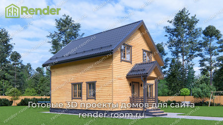 Проект П-1637 Площадь: 80,7, Размер: 6х8