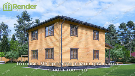 Проект П-1643 Площадь: 121,2, Размер: 8х9