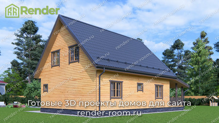 Проект П-1647 Площадь: 129, Размер: 8х10