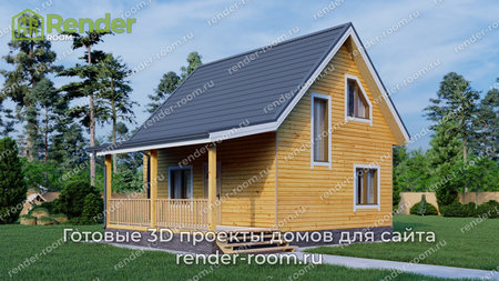 Проект  Площадь: 68, Размер: 6х9