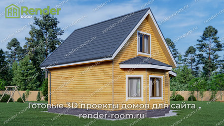 Проект  Площадь: 68, Размер: 6х9