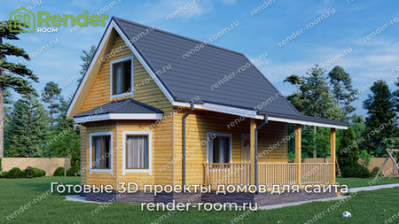 Проект  Площадь: 68, Размер: 6х9