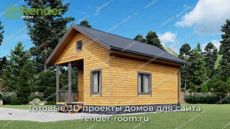 Проект  Площадь: 34,87, Размер: 6х8