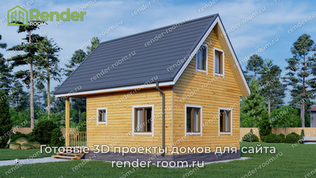 Проект П-201 Площадь: 74, Размер: 6х8