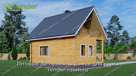 Проект П-201 Площадь: 74, Размер: 6х8