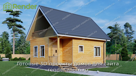 Проект П-201 Площадь: 74, Размер: 6х8