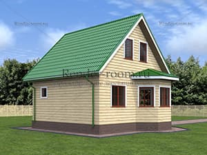 Проект  Площадь: 59, Размер: 6х7