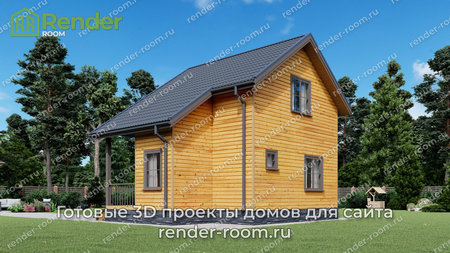 Проект  Площадь: 62,12, Размер: 6х8