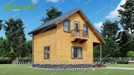 Проект  Площадь: 62,12, Размер: 6х8